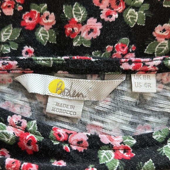 Boden Knot Front Floral Jersey Dress Wome's Size 4 - Picture 6 of 6